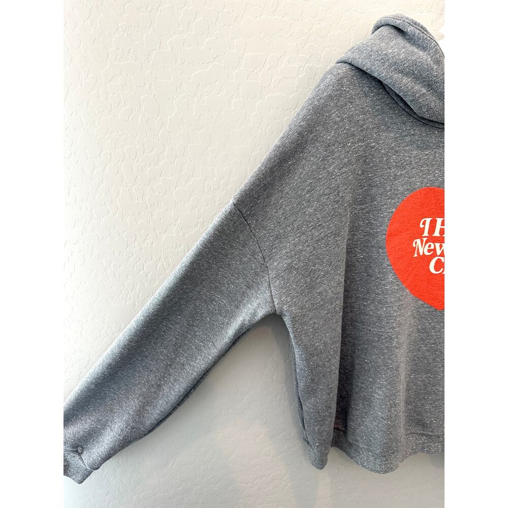 SUNNY SOMEWHERE I Heart New York City Classic Hoodie Gray Graphic Sweatshirt XL - Picture 4 of 8